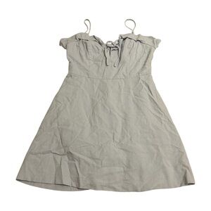 The Impeccable Pig Ruffle Light Purple Size Small Sleeveless Mini Dress